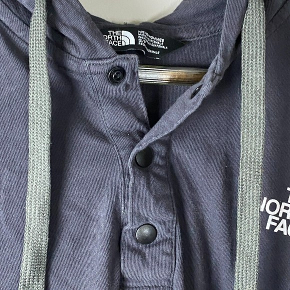 THE NORTH FACE Mens Black Snap Henley Hoodlie Long Sleeve Pullover Size S - Picture 5 of 11